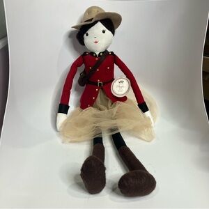 Pottery‎ Barn Kids designer doll Canadian Mountie Maple new with tags